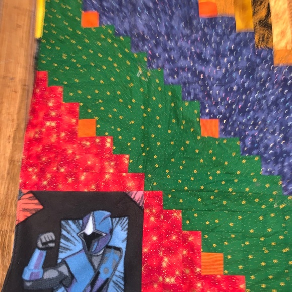 Handmade Quilt Power Rangers Yellow Green. Condit - Picture 2 of 11